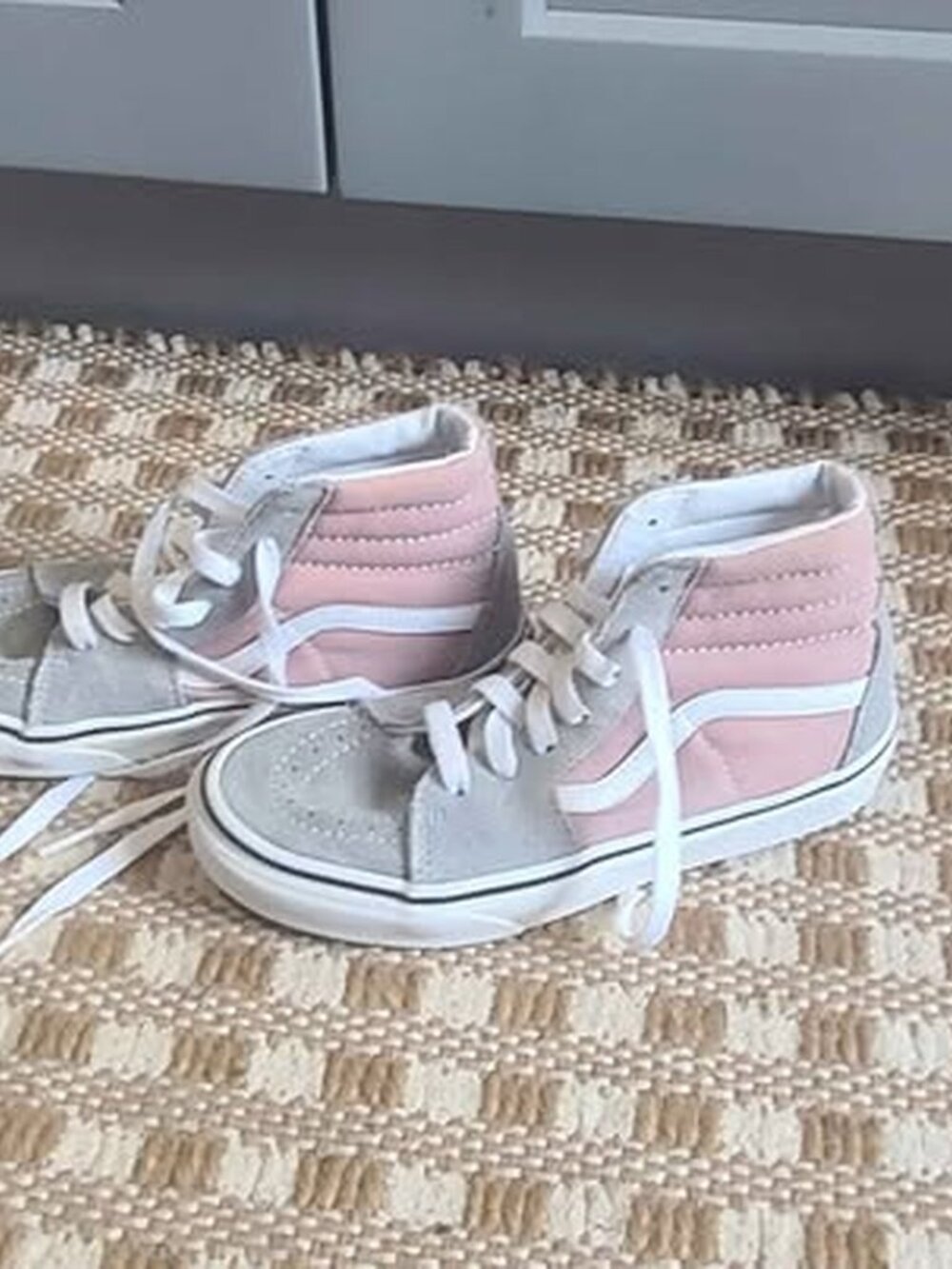 Vans Sk8-Hi Pink and Grey High Top Sneakers